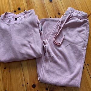 Baby Pink Comfrt Waffle Set Size Small